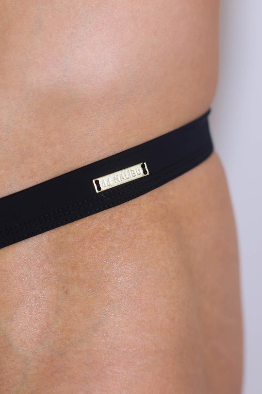 Born For This Swim Thong - Black - JJ Malibu