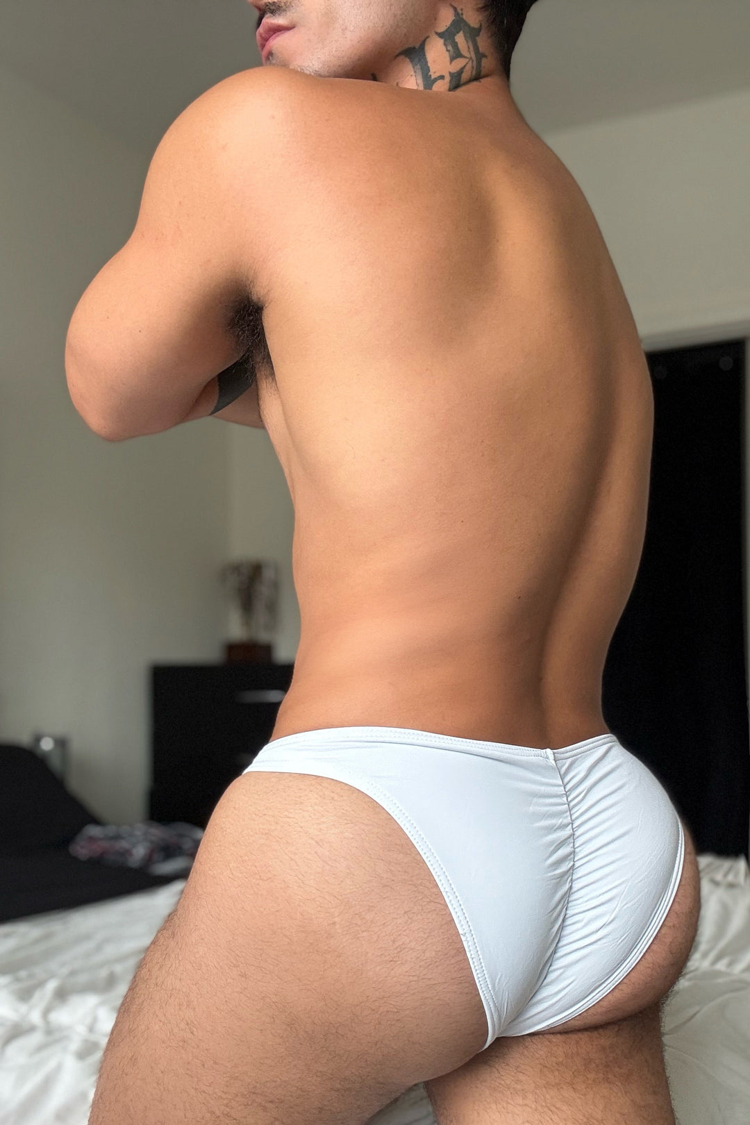 Classic Scrunch-Butt Swim Briefs - Polar White