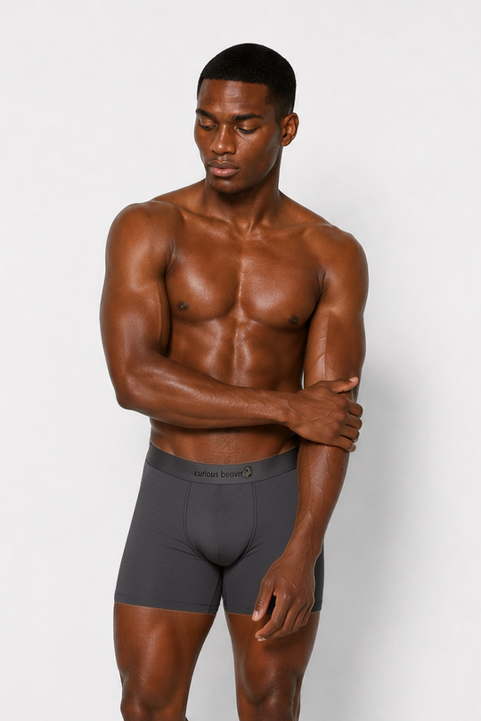 Men's Soft Modal Boxer Briefs - Storm Gray