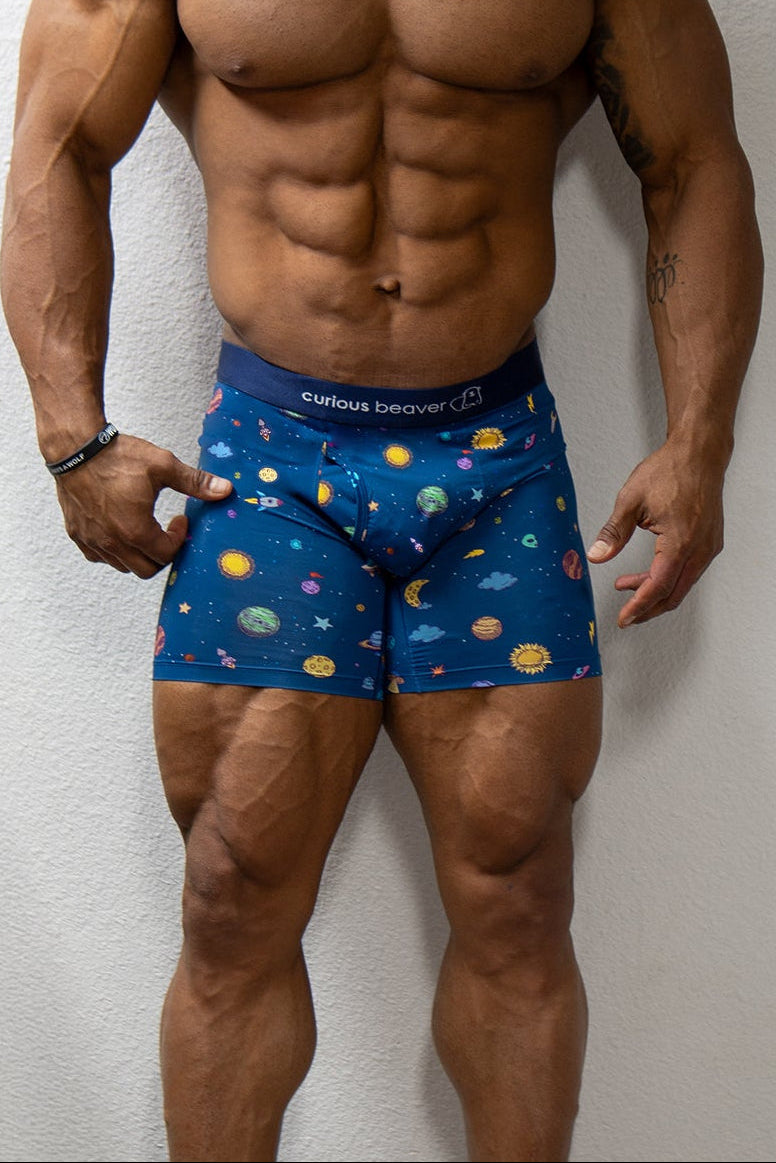 Men's Boxer Briefs - Galaxy
