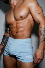 Varsity 2" Short Shorts with Zipper Pocket  - Ice Blue