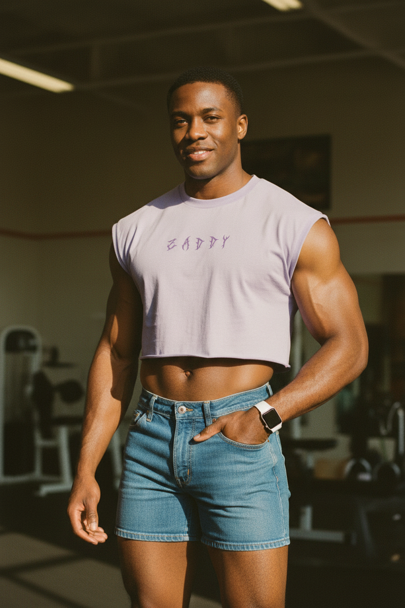 Escapism Muscle-Fit Crop Tank - Zaddy – JJ Malibu