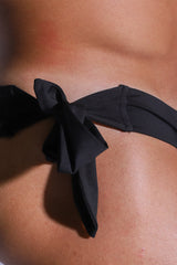 Side-Tie Swim Briefs - Obsidian