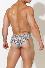 After-Hours Silky Seamless Briefs - Snakeskin - JJ Malibu 