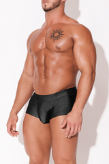 Dynamic Sheen Boxer Briefs - Midnight Black