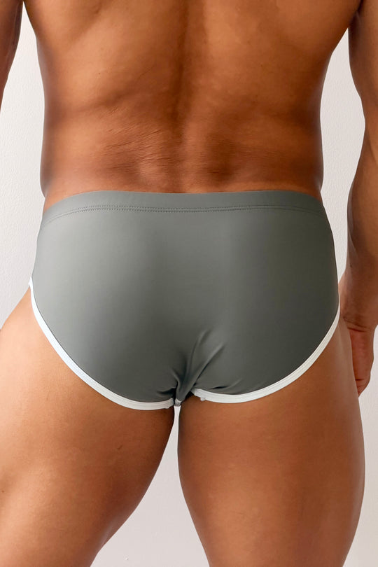 Unzip Me Swim Briefs - Espresso