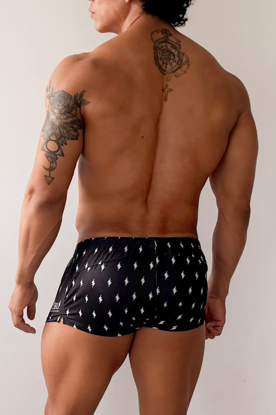 Stretch-It 2" Athletic Short Shorts - Lightning Bolts