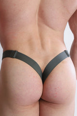 Deep Back V Jockstrap - Olive