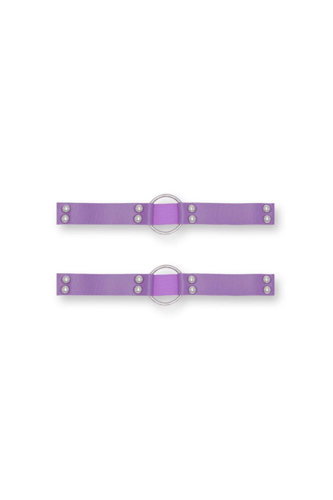 Vegan Leather Ring Leg Bands - Lavender