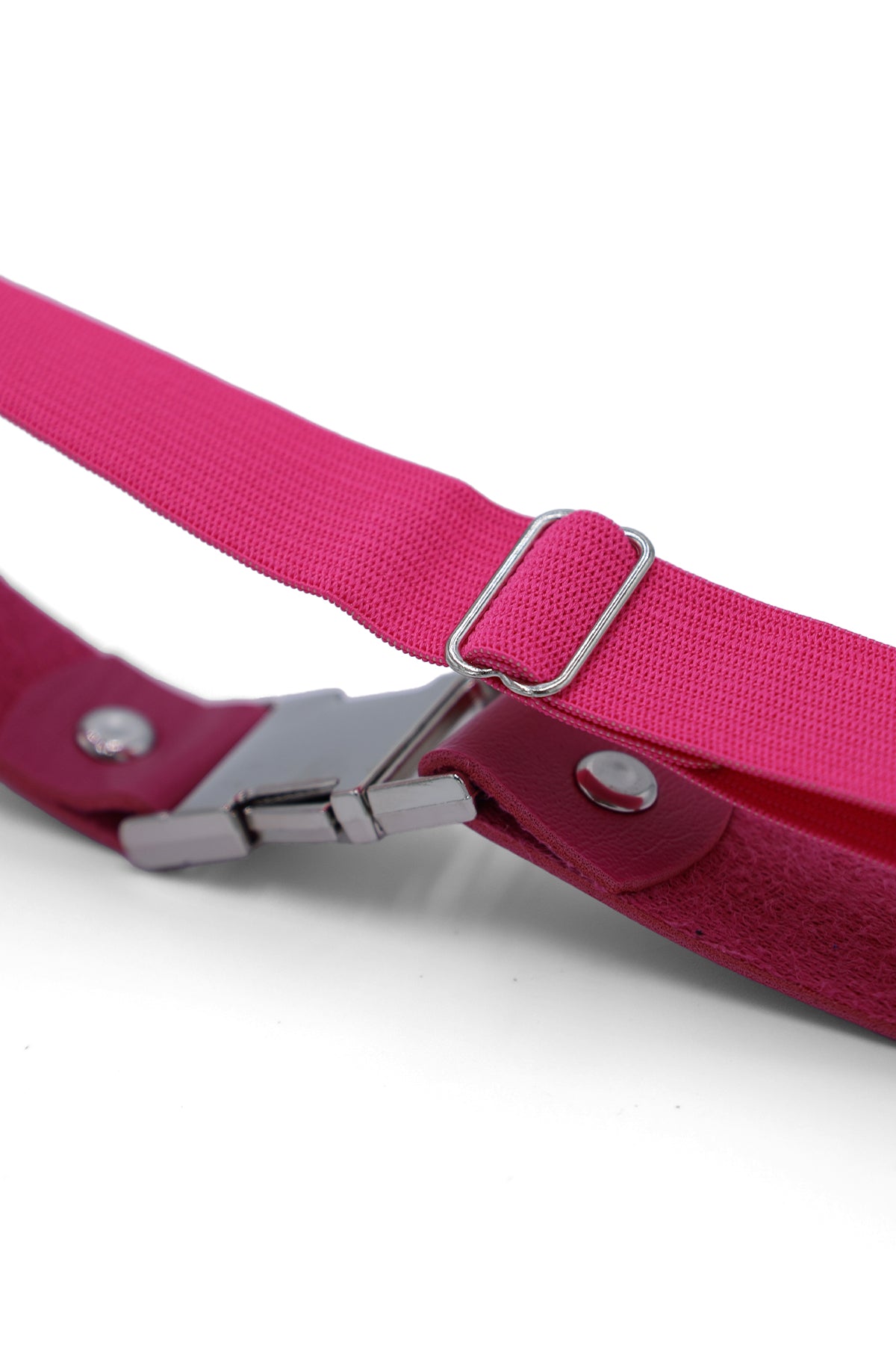 Vegan Leather Snap Buckle Leg Bands - Pink