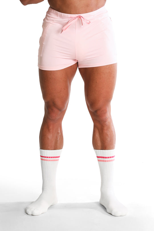Banded High Socks - Strawberry Stripes