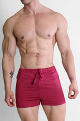 Karma 2" Short Shorts with Zipper Pockets - Miss Magenta