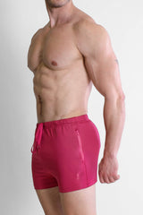 Karma 2" Short Shorts with Zipper Pockets - Miss Magenta