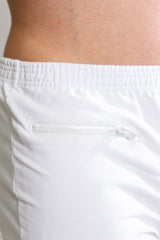 Varsity 2" Short Shorts with Zipper Pocket  - White
