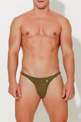 Cheeky Classic G-String Thong - Army Green