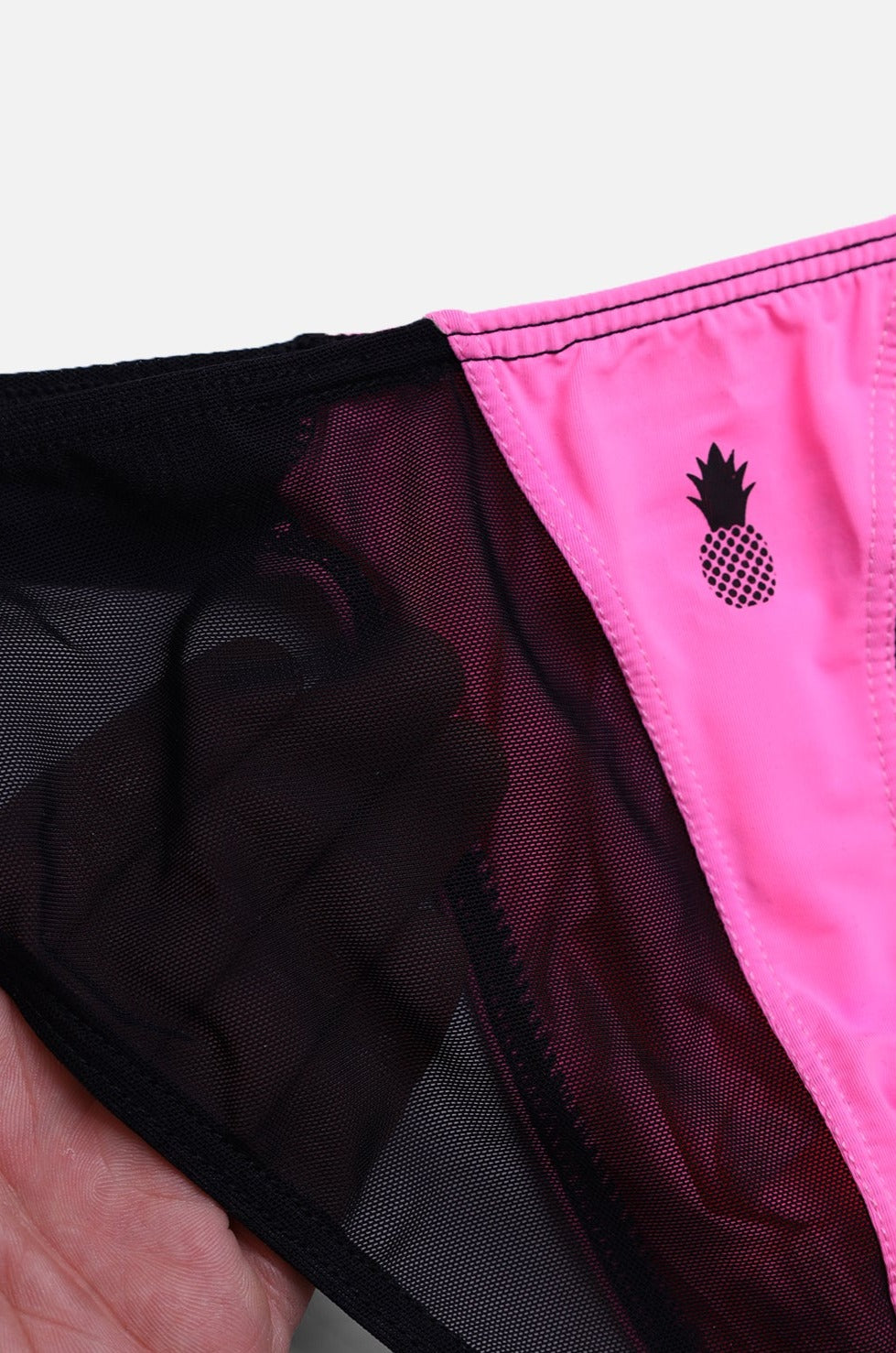 Club-Kid Mesh Bikini Briefs - Hot Pink