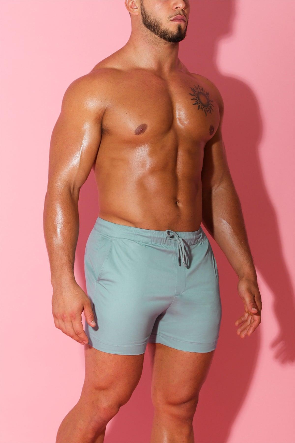 Cuff-It 4" Chino Shorts with Drawstring - Green - JJ Malibu 