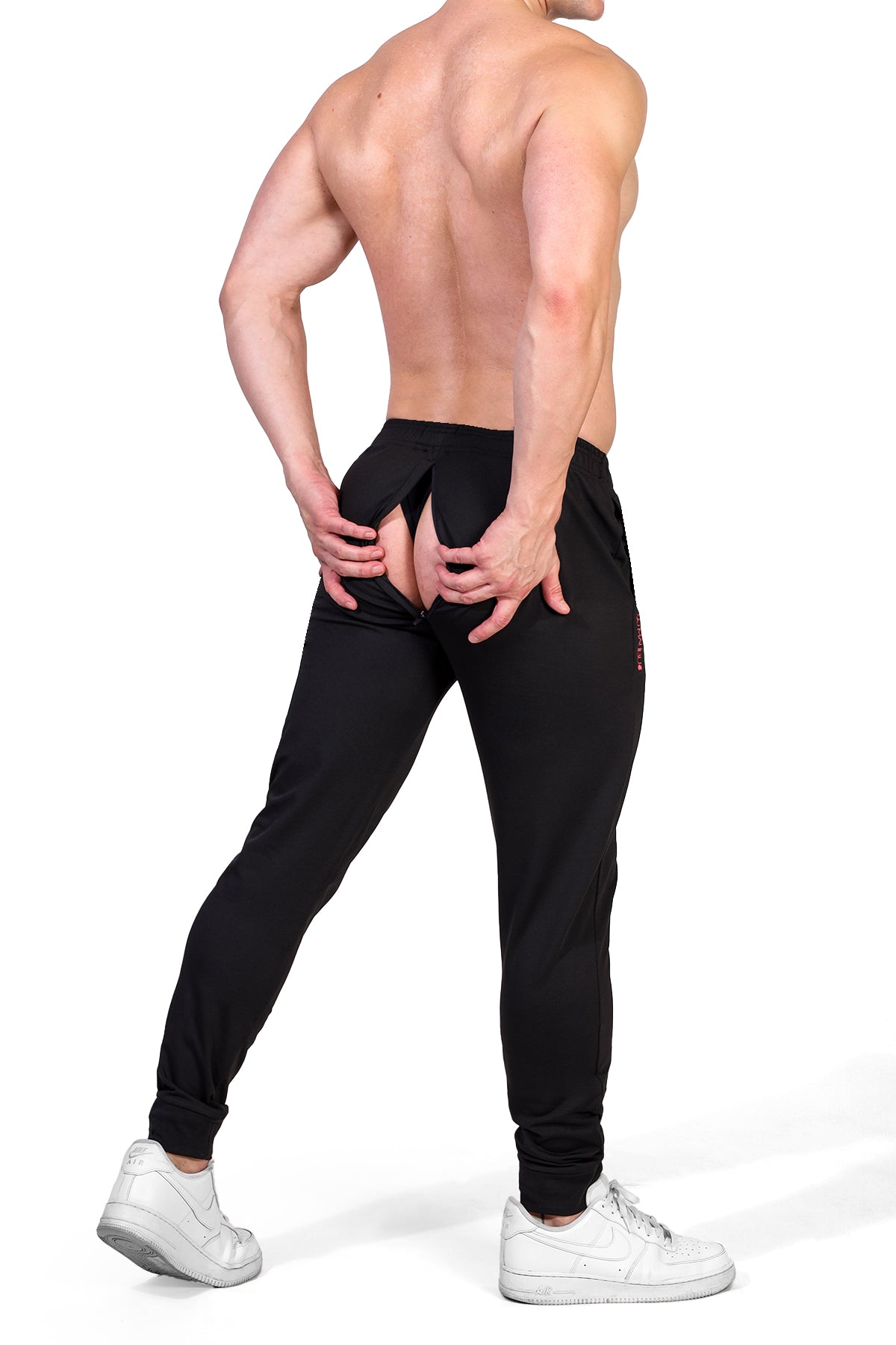 Peek-A-Boo Joggers - Black