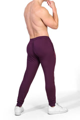 Peek-A-Boo Joggers - Plum Purple