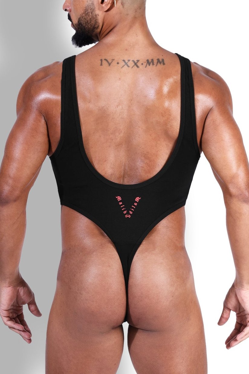 Afterglow Ribbed Bodysuit - Black