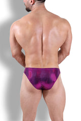 Nocturnal Brief with Bulge Pouch - Hot Pink Croc