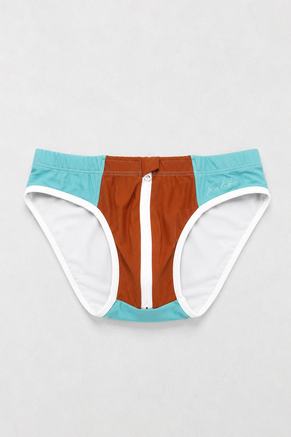 Unzip Me Swim Briefs - Teal Riviera