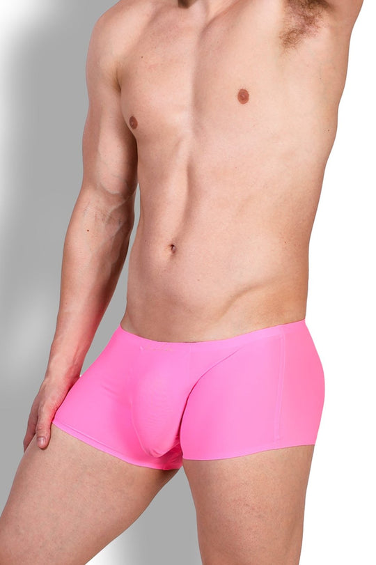 Come-Over Silky Seamless Boxer Briefs - Hot Pink