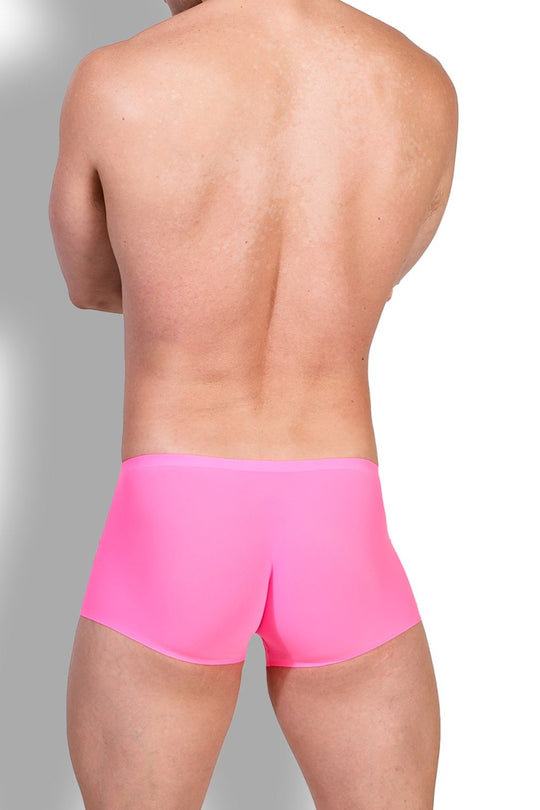 Come-Over Silky Seamless Boxer Briefs - Hot Pink