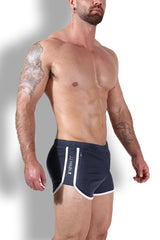 Nightcall Elastic Waist 3" Short Shorts - Smokey Grey