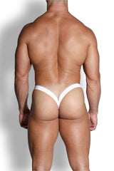 Deep Back V Jockstrap - Off White