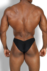 Dynamic Scrunch-Butt Bikini Briefs - Obsidian Black