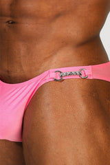 Bejeweled Bikini Swim Briefs - Pink Opal