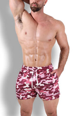 Quick-Dry Mesh Shorts - Purple Camo