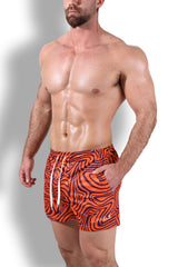 Quick-Dry Mesh Shorts - Groovy Orange
