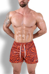 Quick-Dry Mesh Shorts - Groovy Orange