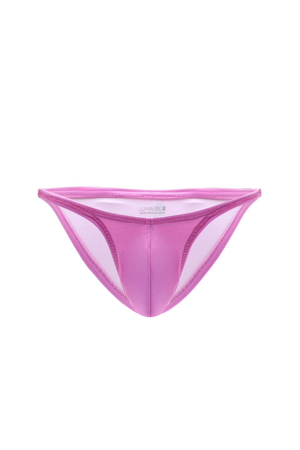 Soft Vegan Leather Scrunch-Butt Briefs - Pink