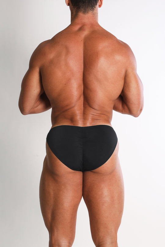 Soft Comfy Scrunch-Butt Briefs - Midnight Black