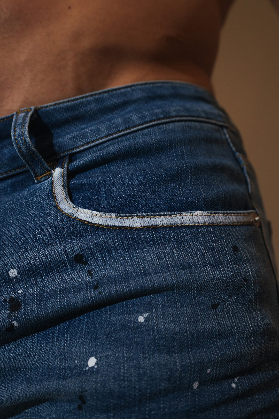 Studio Splash 1.5" Denim Short Shorts - Dark Blue