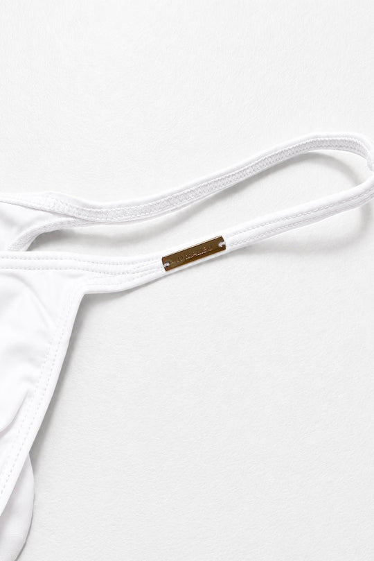 Strappy Little Swim Thong - Polar White