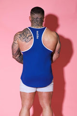 Quick-Dry Tank Top - Dark Blue w/ Skull Design - JJ Malibu 