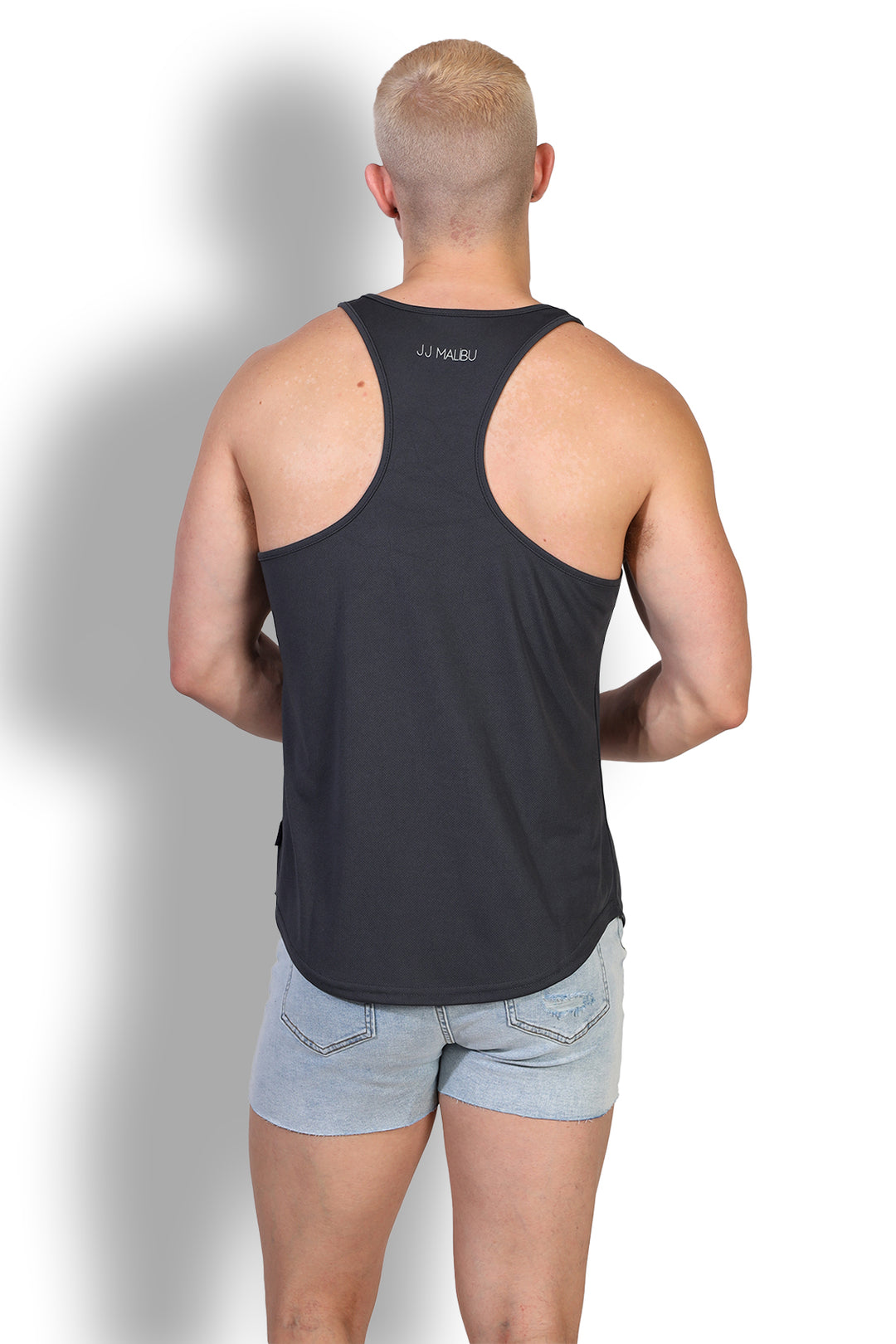 JJ Cool-Dry Gym Stringer - Dark Grey