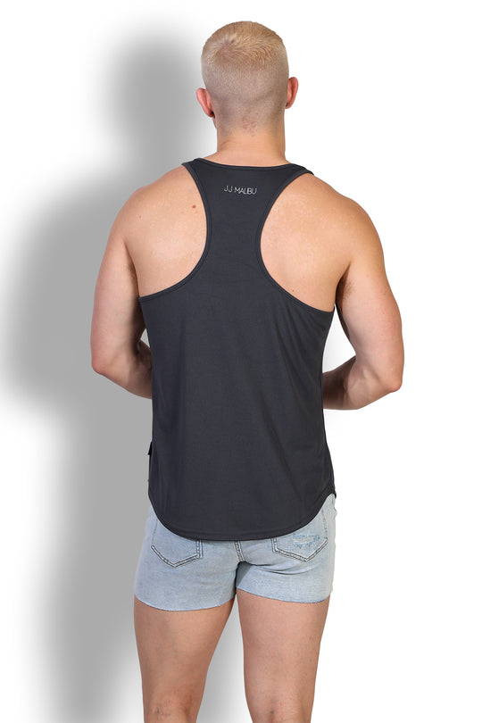 JJ Cool-Dry Gym Stringer - Dark Grey