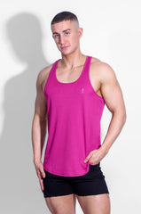 JJ Cool-Dry Gym Stringer - Dark Pink
