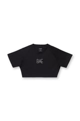 Muscle-Fit Crop Tee - Midnight Bae