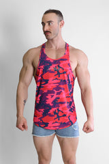 Feel-Me Scoop Bottom Tank - Purple Camo