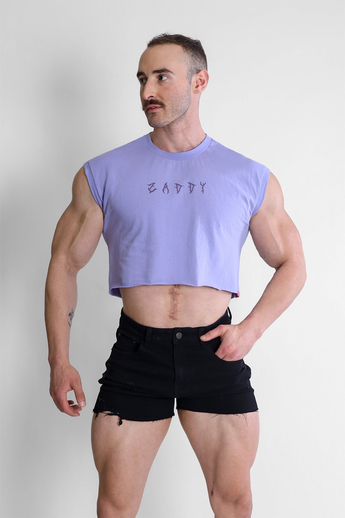 Escapism Muscle-Fit Crop Tank - Zaddy – JJ Malibu