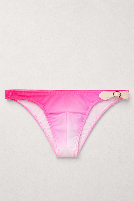 Renaissance Low-Cut Swim Bikini Briefs for Men - Pink Ombre