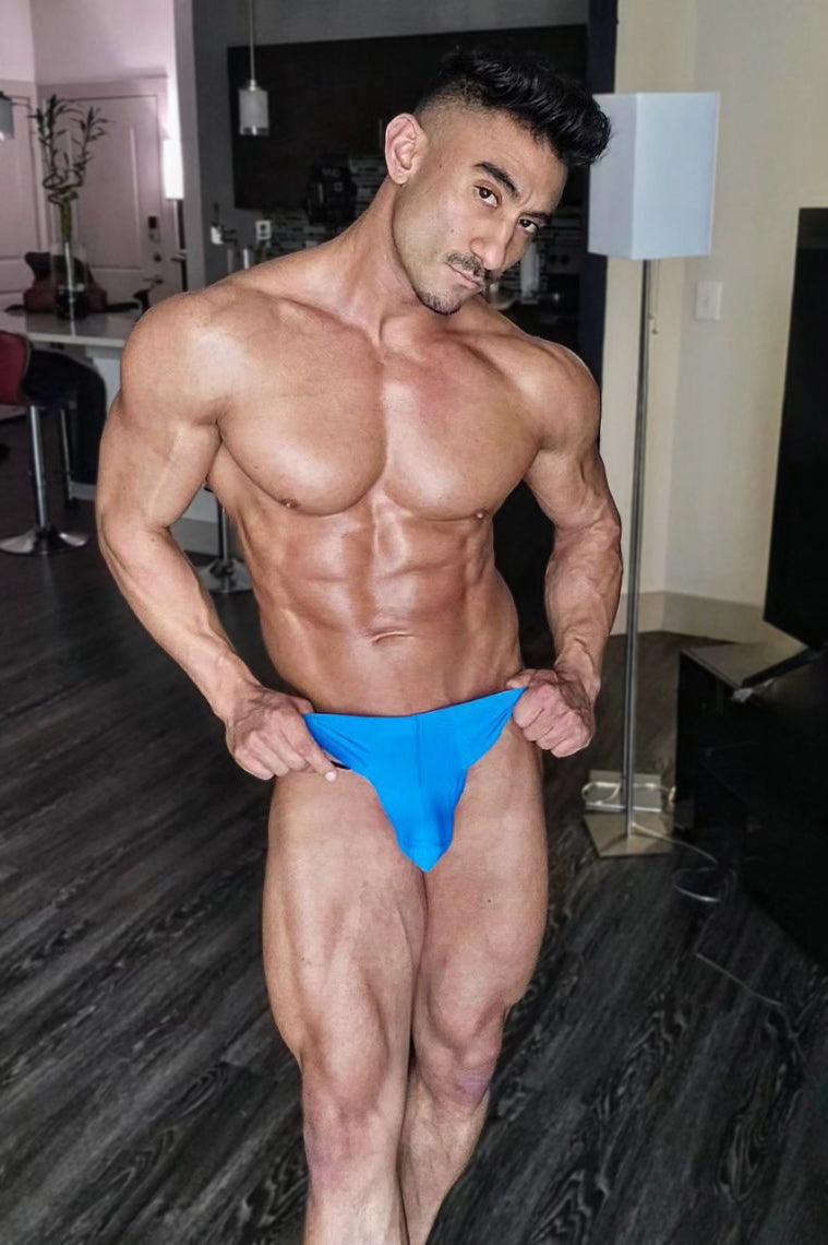 Lose-My-Breath Seamless Thong - Sapphire Blue - JJ Malibu 