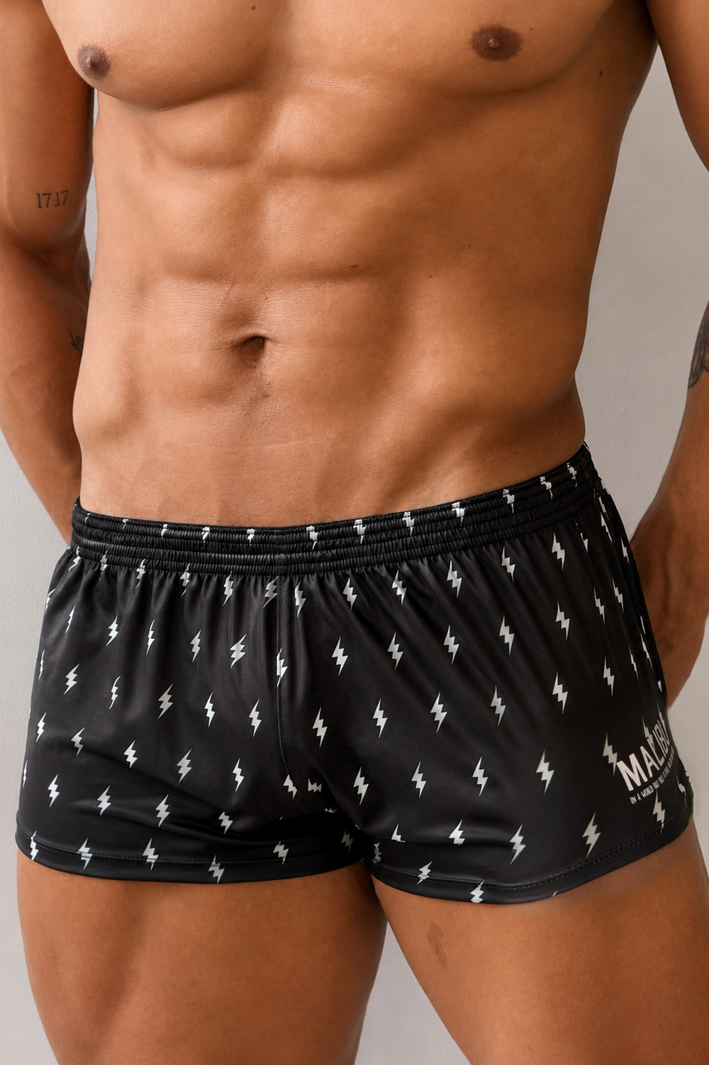 Stretch-It 2" Athletic Short Shorts - Lightning Bolts