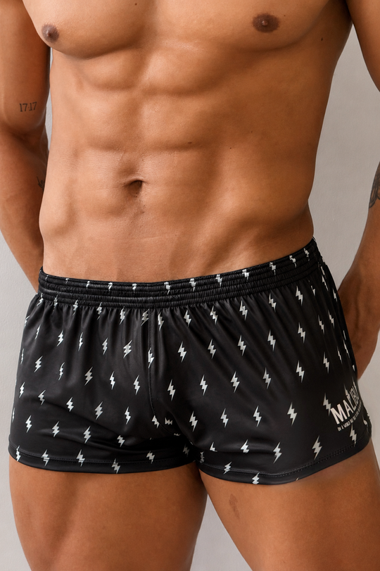 Stretch-It 2" Athletic Short Shorts - Lightning Bolts
